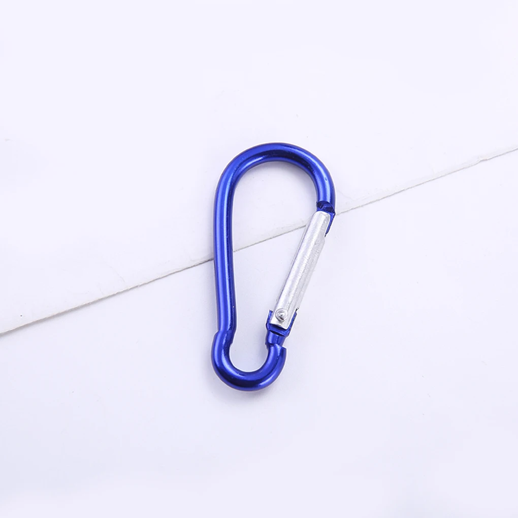 5pcs mini Climbing D-Ring Clip Camping Hiking Hook Outdoor Sports Multi Colors Aluminium Safety Buckle Keychain