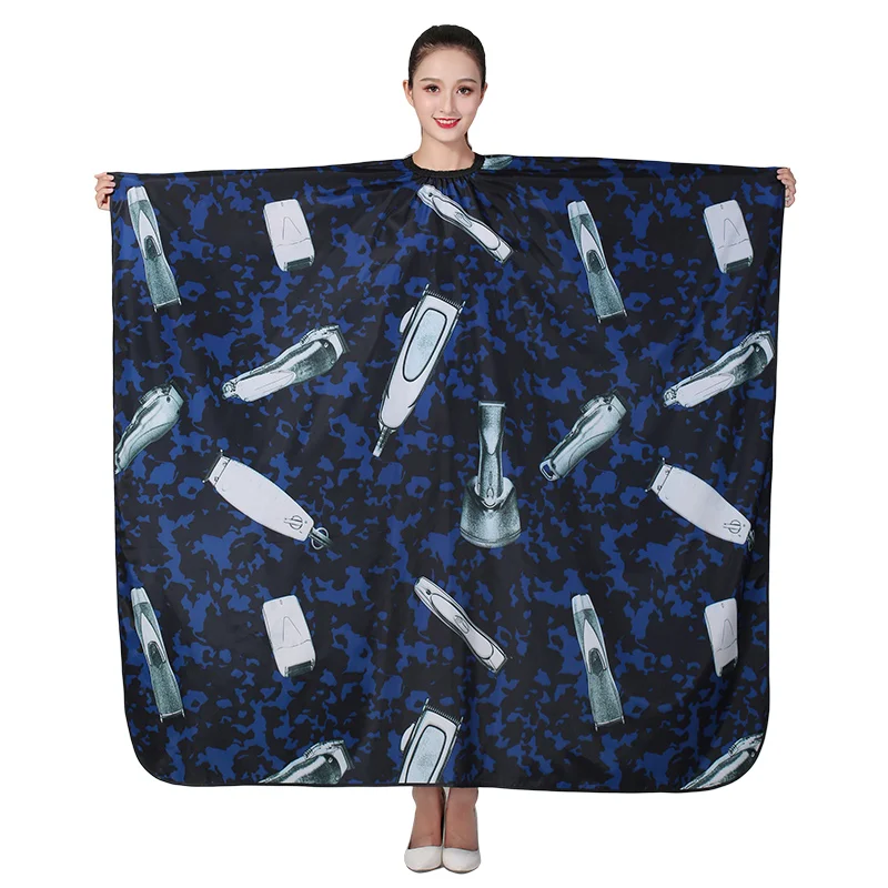 Парикмахерская профессиональная накидка для укладки волос, Высококачественная водонепроницаемая ткань для парикмахера в стиле ретро с модным принтом