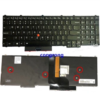 

US English Backlit Keyboard for Lenovo FOR Thinkpad P51 P71 Backlight Teclado 01HW200 01HW282 SN20M15446 Fit P50 P70