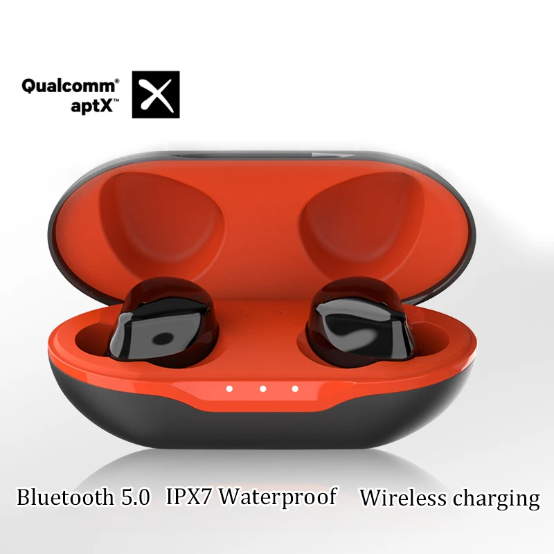 

LCXIN TWS Wireless Headphones Bluetooth 5.0 Dynamic Driver Earphone HiFi AAC/SBC/Aptx QCC CVC 8.0 IPX7 Noise Reduction Headsets