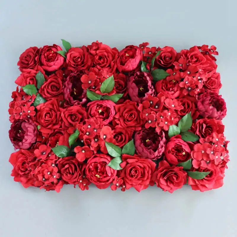 Высокое качество искусственные цветы для украшения свадьбы декор домашнего магазина 16x24 дюймов цветок стены Флора фон украшения - Цвет: J