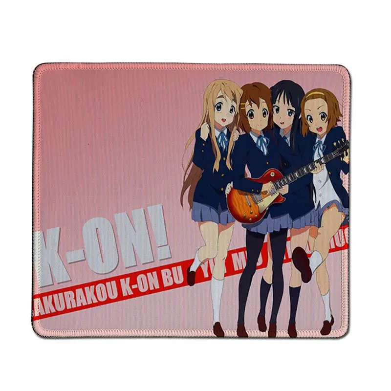 Babaite K-On аниме девушка резиновый ПК компьютерный игровой коврик для мыши Скорость/Управление версия большой игровой коврик для мыши - Цвет: Lock Edge18x22cm