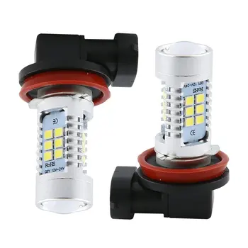 

2Pcs H8 H11 2835 21SMD LED Fog Lights Car Daytime Running Light Auto Headlamp Fog Bulb