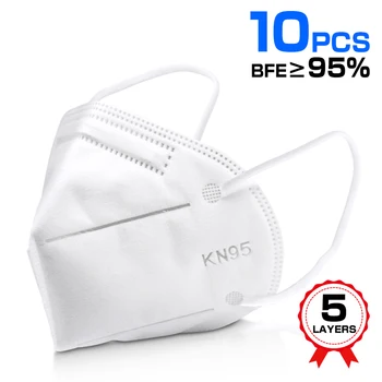 

10pcs Mask Disposable Non-wove 5 Layer Ply Filter Mask mouth Face mask filter safe Breathable Protective masks