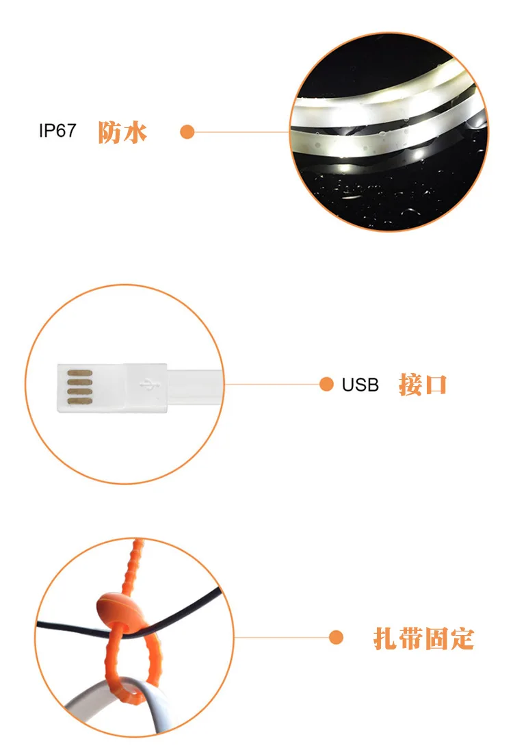 Палатки для кемпинга на открытом воздухе светильник с USB Кемпинг Светильник бар светодиодный Водонепроницаемый сумка фонарь 5V