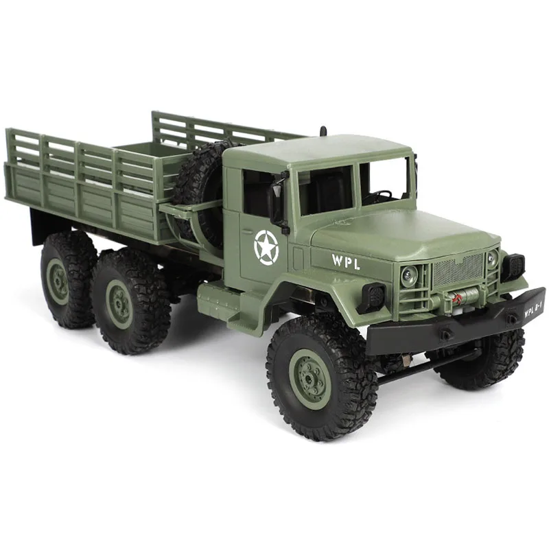 Jouets télécommandés, 1/16 Voiture RC 6WD Rock Crawler WW2 Véhicules de  lArmée 6 Roues Télécommande Camion Militaire Jouets