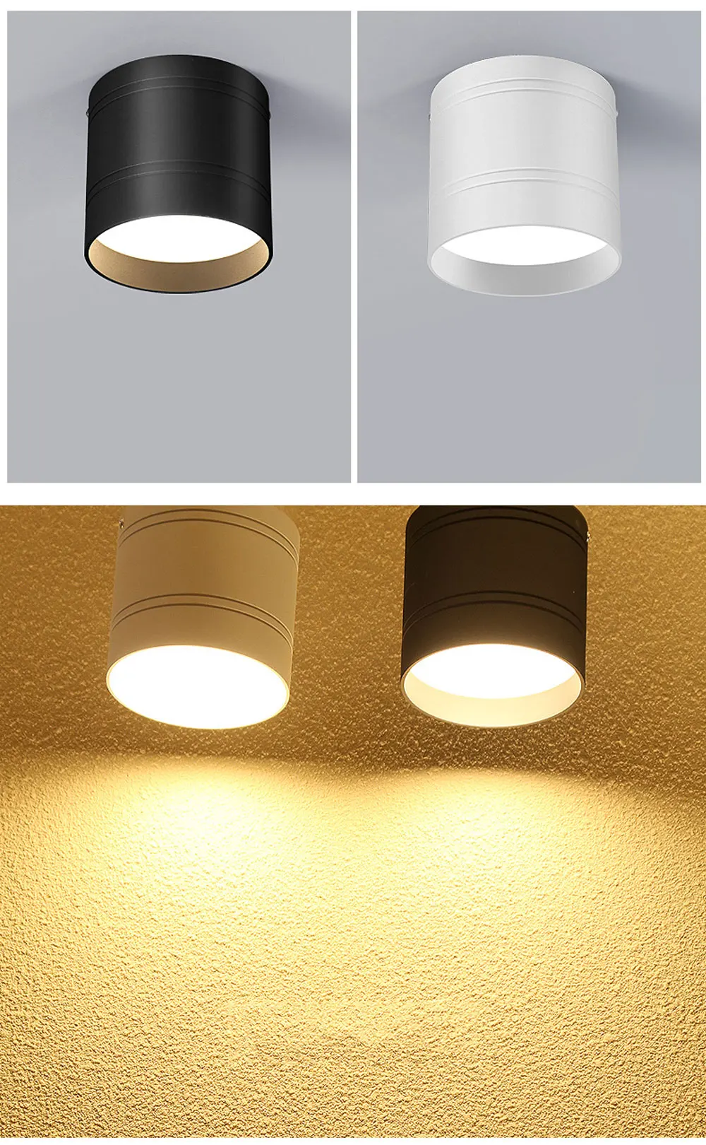 LED Downlight Ceiling Downlights dimmable 6w 12w 9W 15w 18W No opening lamps for Foyer/Balcony/ livingroom,kitchen,bedroom,Foyer