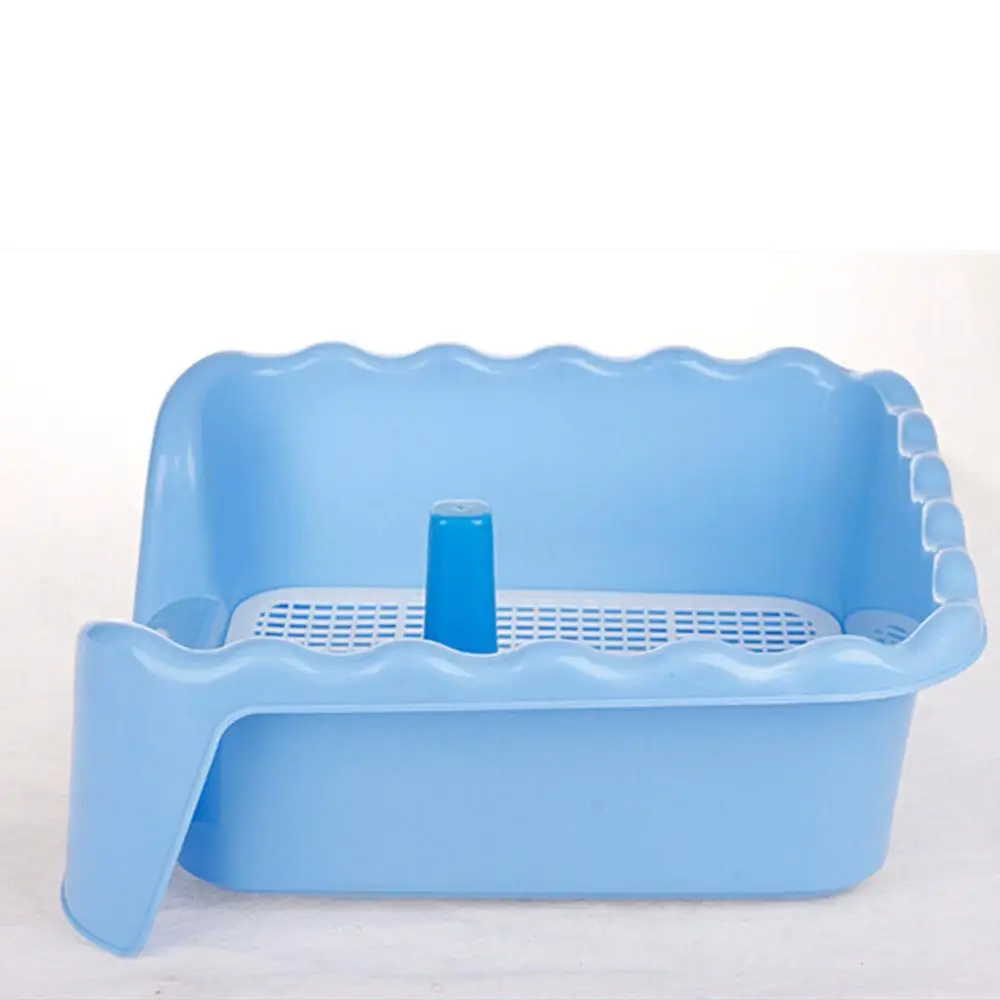 Cat Litter Box with Tray Mat Plastic Pet Cat Rabbit Pee Toilet for Cats Sifting Cat Litter Box Pee Pad Tray Pet Trainer Cleaning