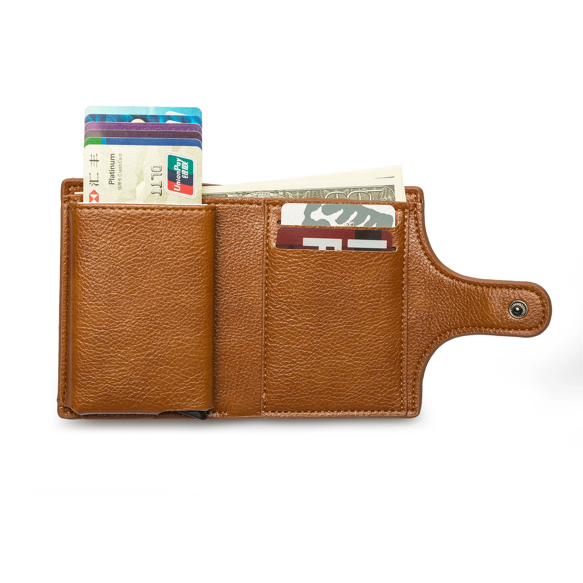 BISI GORO мужской бумажник из искусственной кожи женский маленький держатель для карт Смарт Тонкий RFID женский Чехол для карт Противоугонная модная однотонная сумка для денег