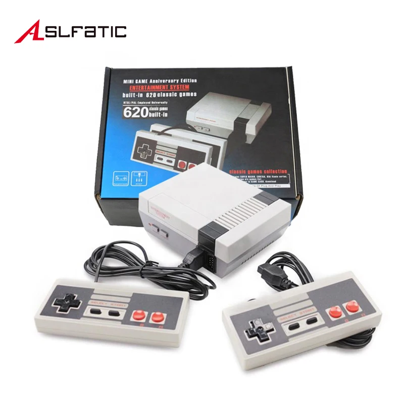 Классическая Мини игровая консоль NES tv 8 бит Ретро видео встроенные 620 игр AV Ручной