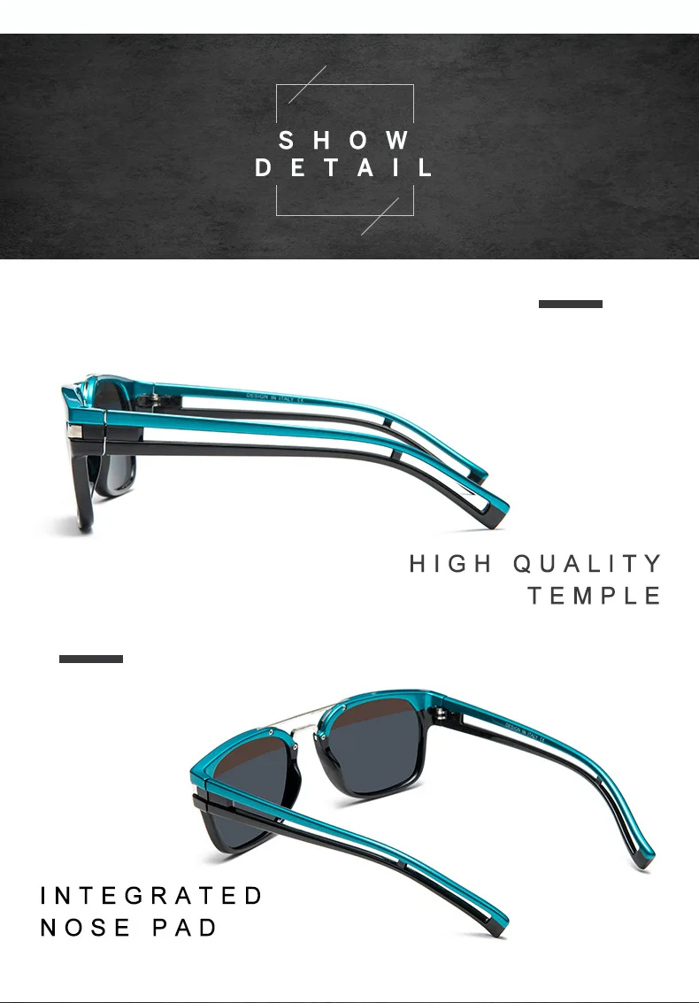 Брендовые дизайнерские классические ретро очки двухцветные мужские уличные ветрозащитные солнцезащитные очки UV400 спортивные солнцезащитные очки