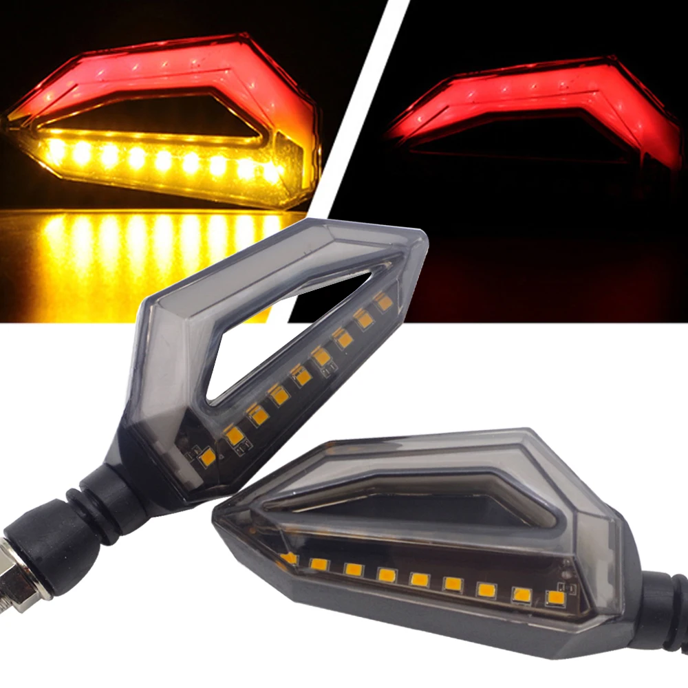 Светодиодные Сигнальные огни для мотоцикла 12 В индикатор Moto Clignotant Blinker DRL лампа