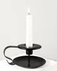 Iron European Style Candlestick Stand Candle Holder Vintage Retro Style Classic Look Candle Holder Matte Black for Wedding ► Photo 2/5