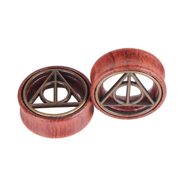 Wood Ear Gauge Earring Plugs And Tunnel Flesh 6-30Mm Wood Ear Expander Saddle Plugs Stretcher Piercing Oreja Dilataciones