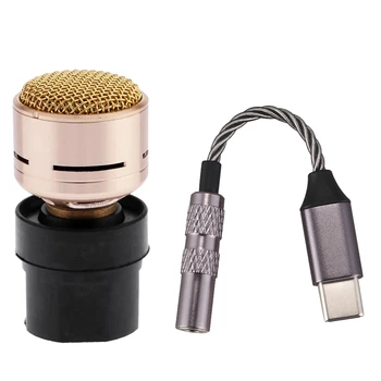 

N-M182 Microphone Cartridge Dynamic Microphones Core & 384KHZ 32-Bit Dac Digital Chip Type-C to 3.5 o Adapter Cable