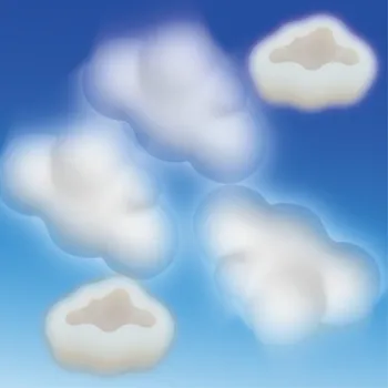 

DIY Bakery Stereo Cloud Rainbow Epoxy Fondant Cake Cloud Decoration Silicone Mould