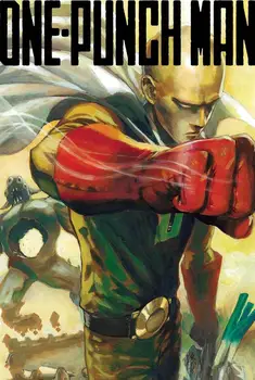 

One Punch Man Japanese Anime 3 Silk Fabric Wall Poster Art Decor Sticker Bright