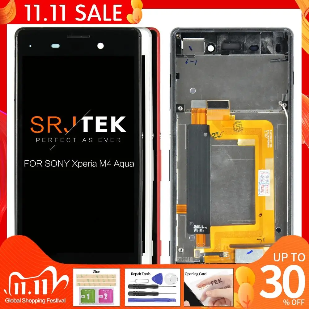 ЖК-дисплей TFT 5 &quotдля SONY Xperia M4 Aqua E2303 E2306 E2353 E2312 E2333 E2363 сенсорный экран с цифровым