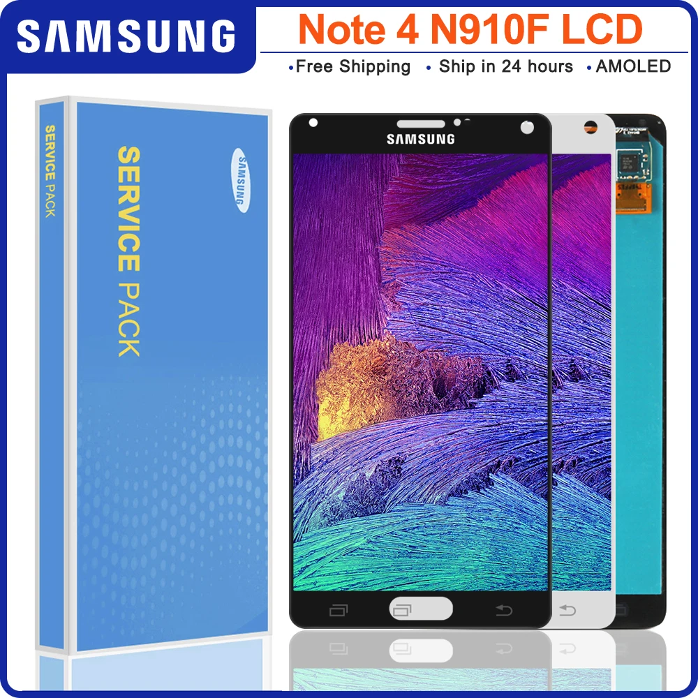5 7 ''Оригинальный ЖК-дисплей для Samsung Galaxy Note 4 Note4 N910C N910 N910A N910F + сенсорный экран