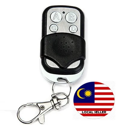 

DIFODA4 Button Programmable 433 / 330 / 315 Mhz Remote Control - Metal