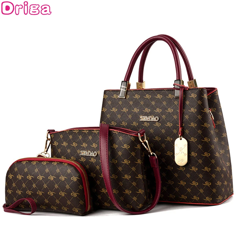 DRIGA, три шт/набор, роскошные сумки, женские сумки, дизайнерские, женские кожаные сумки, сумка через плечо для женщин,, сумка для основной дамской руки