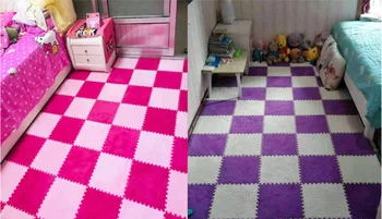 

Splicing carpet bedroom full of home square rug plush eva environmentally friendly foam carpet living room balcony carpet