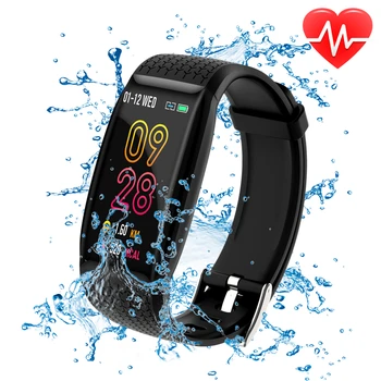 

Ultralight Smart Bracelet IP67 Waterproof Sports Watch Pedometer Fitness Heart Rate Blood Pressure Monitor Smart Wristband