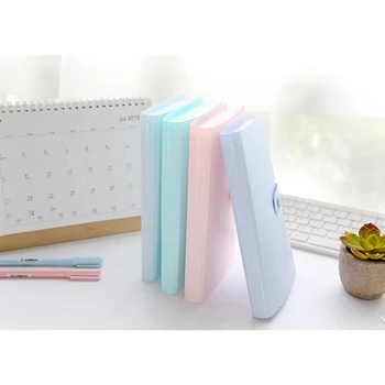 

240 Slots 20*12cm PP Cartoon Large Capacity Name Card Holder Portable Business Card Books With Button ID Bank Cards Storage