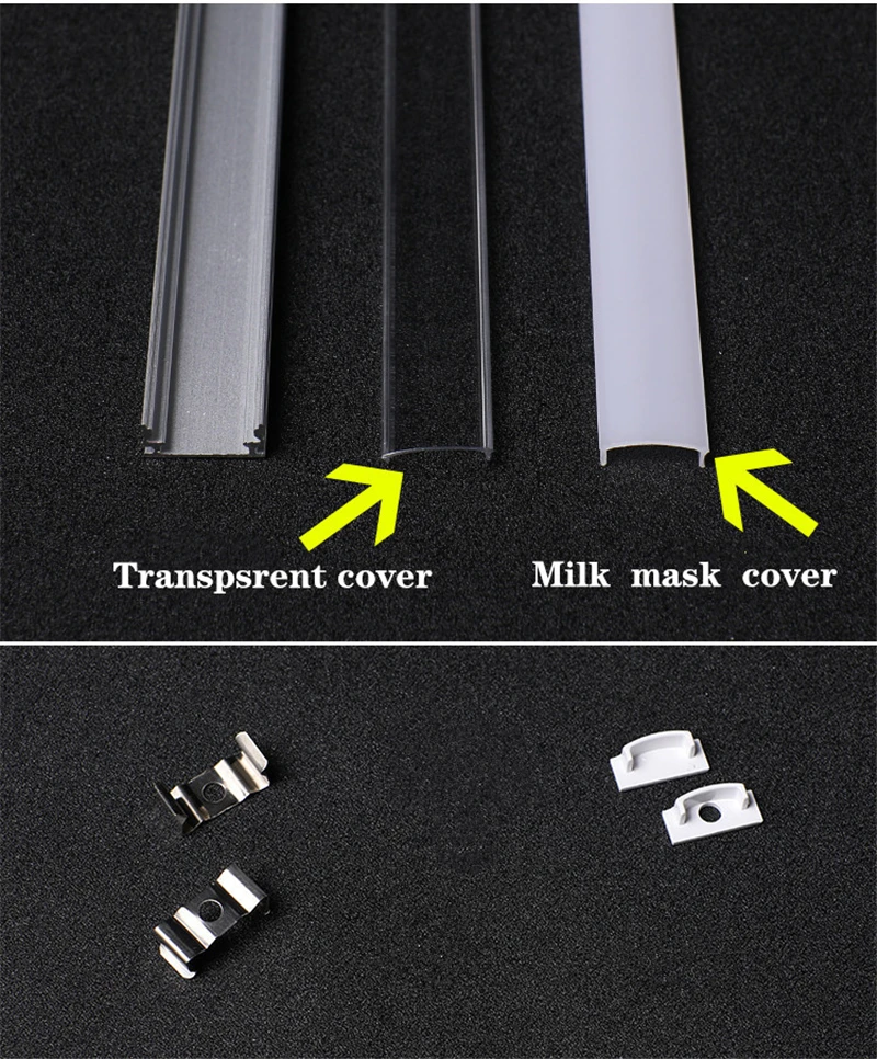 LED hard light DC12V 50CM 20 Inch LED Strip SMD5730 36LEDs U/V-shape Flat aluminum channel Rigid Strip for Indoor Lighting led light led cabinet light led fill light led light bar led aluminum channel mini led light stick