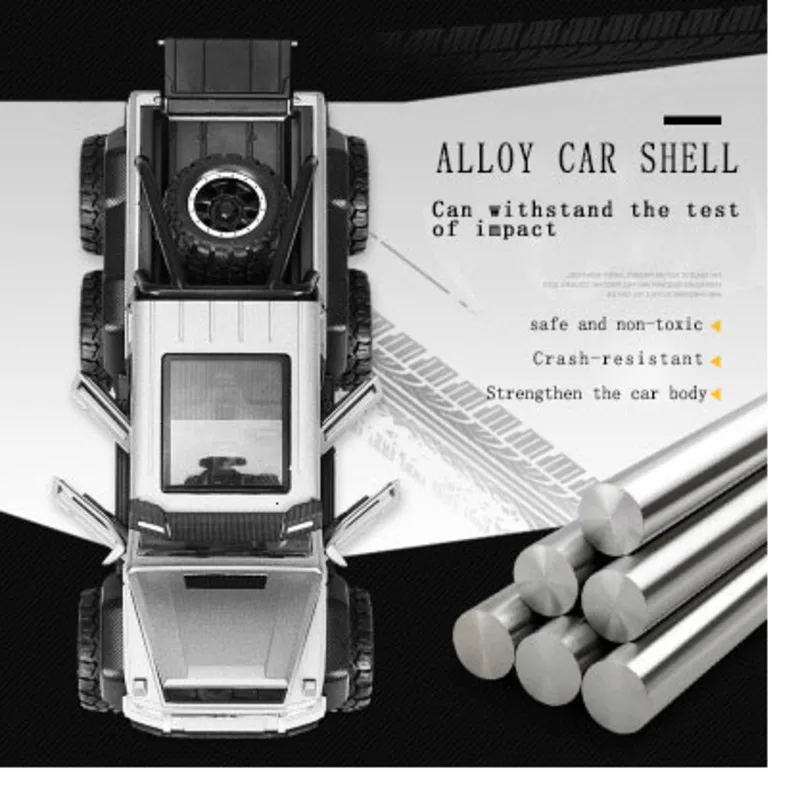 1/32 Die-cast Alloy Toy Car Mercedes G63 6WD AM G Luxury Suspension Simulation SUV Six-door Vehicle  Openable Children's Toys