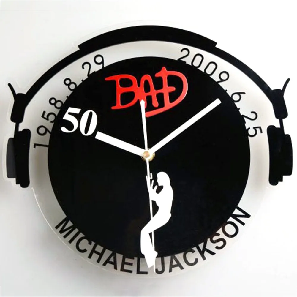 Music Is MY Life Theme Vinyl Recoed Wall Clock Modern Design Creative Headset Musical Instrument For Music Lover Gift Music Is MY Life Theme Vinyl Recoed Wall Clock Modern Design Creative Headset Musical Instrument For Music Lover Gift