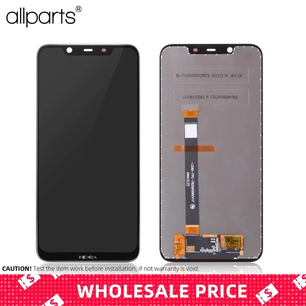 

6.18" Original Display For Nokia 8.1 LCD Display Touch Screen Digitizer for Nokia X7 Display Replacement 7.1 Plus TA-1131