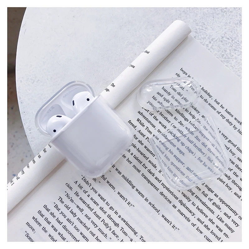 Прозрачная Беспроводная сумка для наушников для Apple Airpods, bluetooth-гарнитура, чехол для зарядки, коробка для Airpods, 1, 2 чехла
