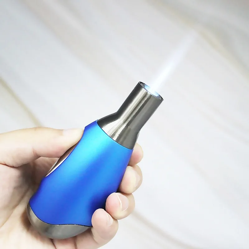 

Outdoor BBQ Jet Lighter Torch Gas Lighter Windproof Spray Gun 1300 C Butane Metal Cigar Cigarettes Lighter For Kitchen Tool