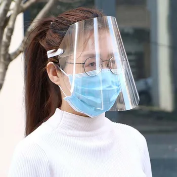 

Transparent Protective Face Mask Full Face Protective Face Screen Anti-fog Anti Splash Dust-proof Full Face Mask