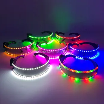 

Upgrade Style LED Party Lighting Glasses LED Strip Glasses for Xmas Easter Birthday Halloween Party Bar Costume DIY Decoration