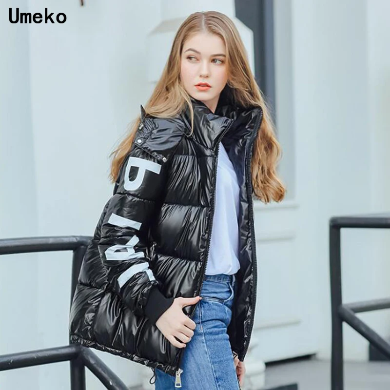 

Umeko Chic 2019 New Winter Female Jacket High Quality Hooded Coat Women Fashion Jackets Winter Warm Woman Clothing Casual Parkas
