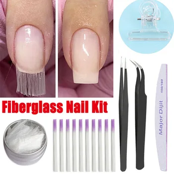 

Fashion Fiberglass Nail Extension Kit Nail Salon Extension Manicure Quick Light Therapy Extension Gel