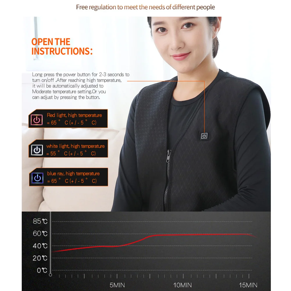 USB инфракрасный тепловой жилет куртка для женщин Спорт на открытом воздухе