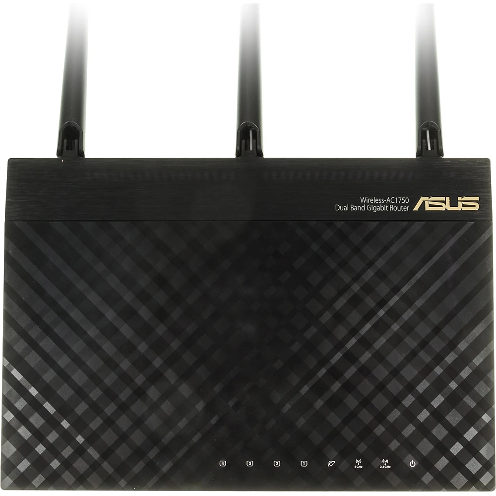 Роутер беспроводной Asus RT-AC66U AC1750 10/100/1000BASE-TX/4G ready черный