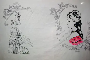 

(cotton) the white beauty design positioning natural hemp/DIY craft shirt shirt dress