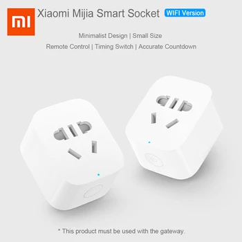 

Xiaomi Mijia Smart Socket EU Plug WIFI Version Smart Home Switch Wireless Remote Socket Adaptor Power on/off With Mi Home APP