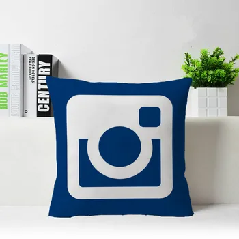 

Hot Selling Social Media Instagram Zippered Square Throw Pillowcase Zippered Pillow Sham Protector
