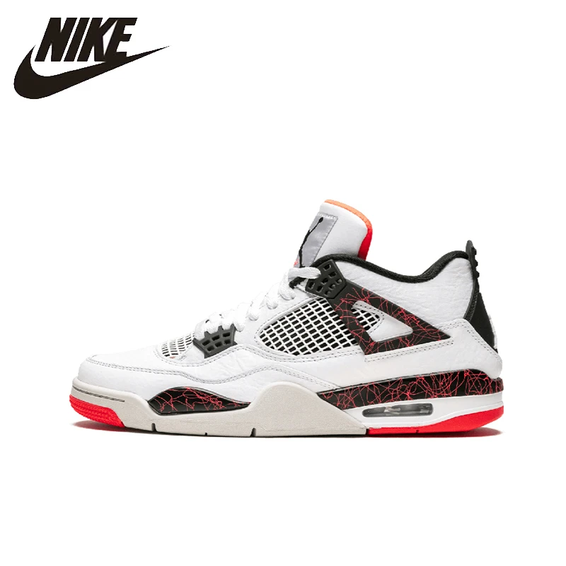 Air Jordan 4 AJ4 Nike мужские ботинки для баскетбола уличные АМОРТИЗИРУЮЩИЕ НЕСКОЛЬЗЯЩИЕ