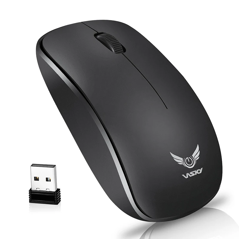 

2.4G Wireless Mouse 3 keys PC Mice 1600DPI Noiseless Optical Mouse For Windows Vista Mac OS