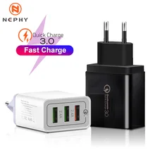 Универсальный 30 Вт Быстрая зарядка QC 3,0 USB зарядное устройство для iPhone 7 8 X XS MAX samsung S9 S10 Plus huawei Xiaomi EU US plug адаптер питания