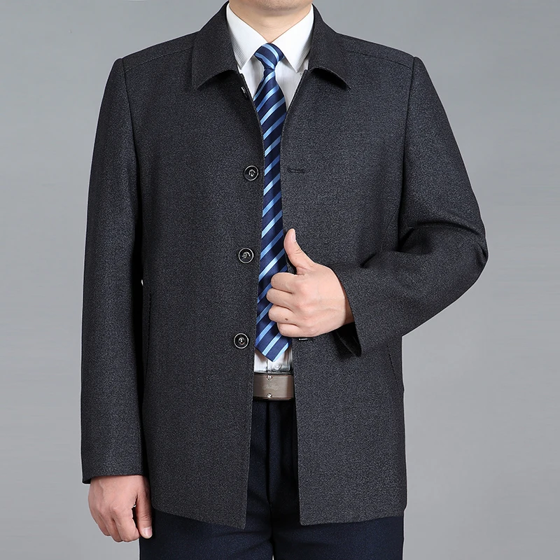 

Single Breasted Mens Coats & New Arrivals Spring Men's Large Size Casual Male Jackets Overcoat