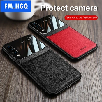 

P30 Pro leather Magnet Cover Car Phone Case for Huawei P30 P20 Pro Luxury Slim Hard Back Cover for Huawei P30 P20 Lite P30 Case