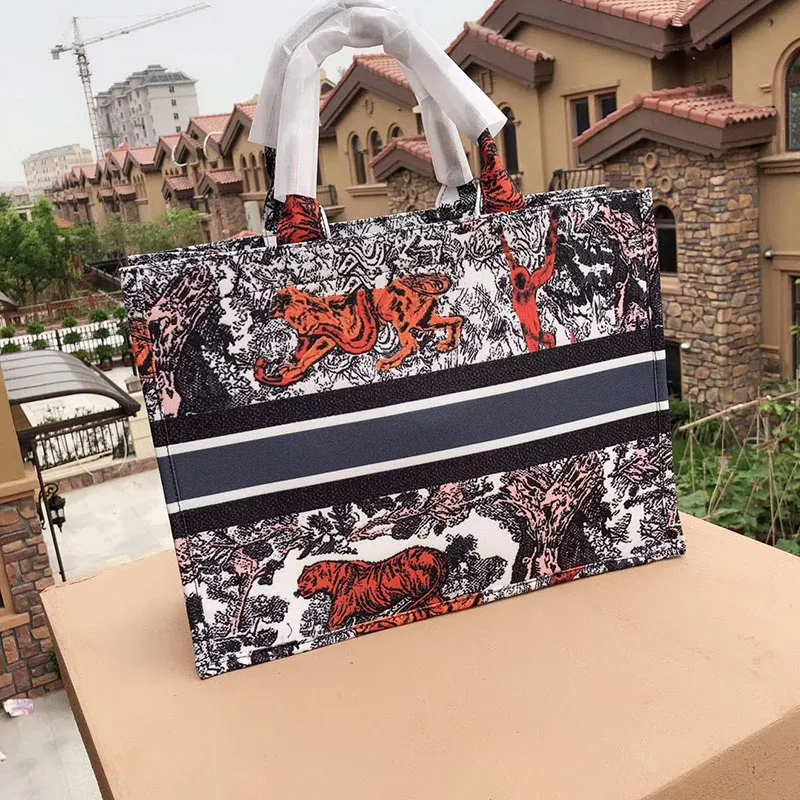 

High Quality Designer Shoulder Bags For Women 2019 Canvas Bag Handbag Women Famous Brand Book Tote Big Handbag Fashion Shopping