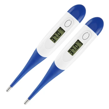

2 Pcs Digital Thermometers to Quickly Read Underarm, Oral and Rectal Thermometers for Infants, Children and Adults